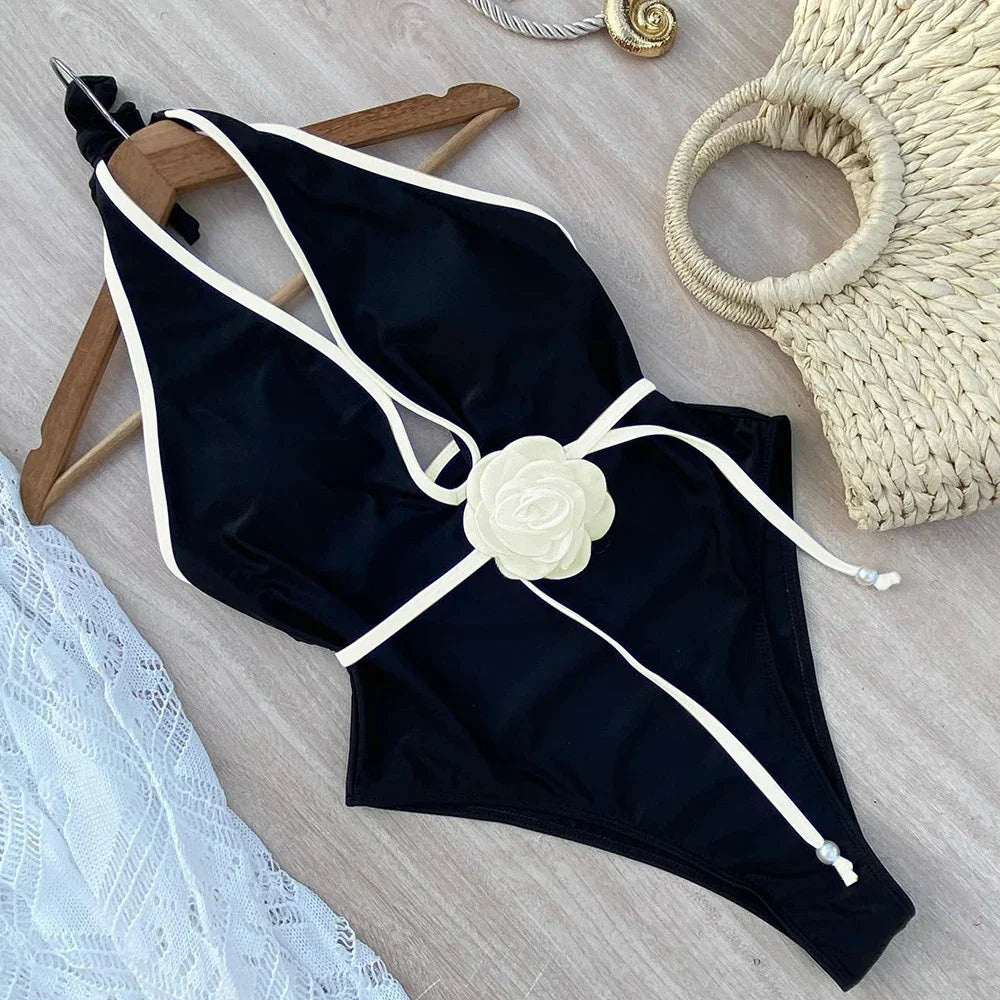 Maillot 1 Pièce Élégance Fleurie