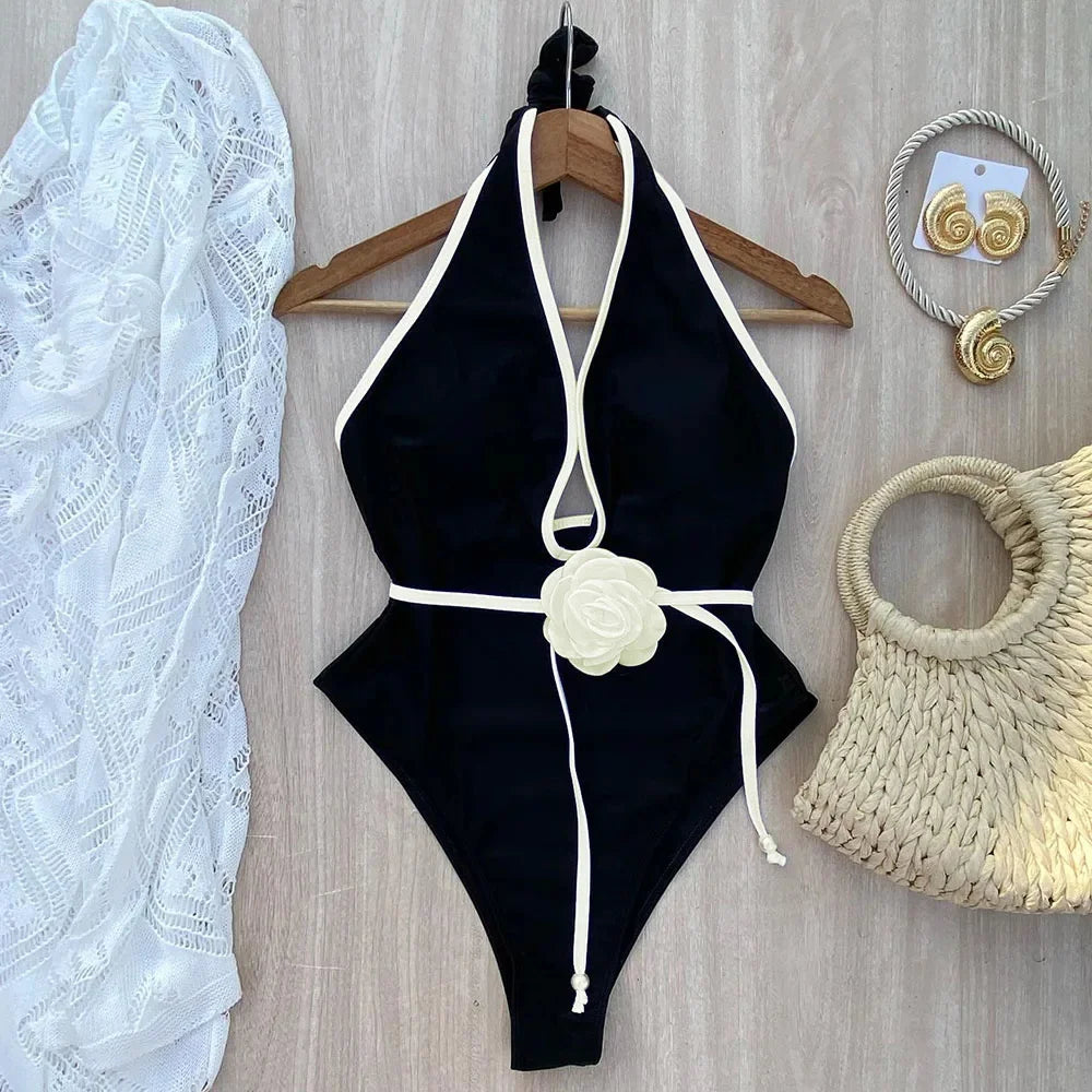 Maillot 1 Pièce Élégance Fleurie